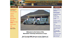 Desktop Screenshot of mansfieldtwpambulance.org